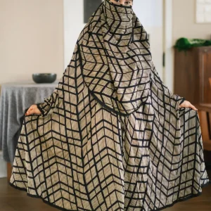 China Linen Premium Printed Khimar Plazu Set